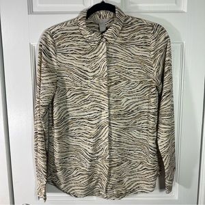 H&M leopard print shirt